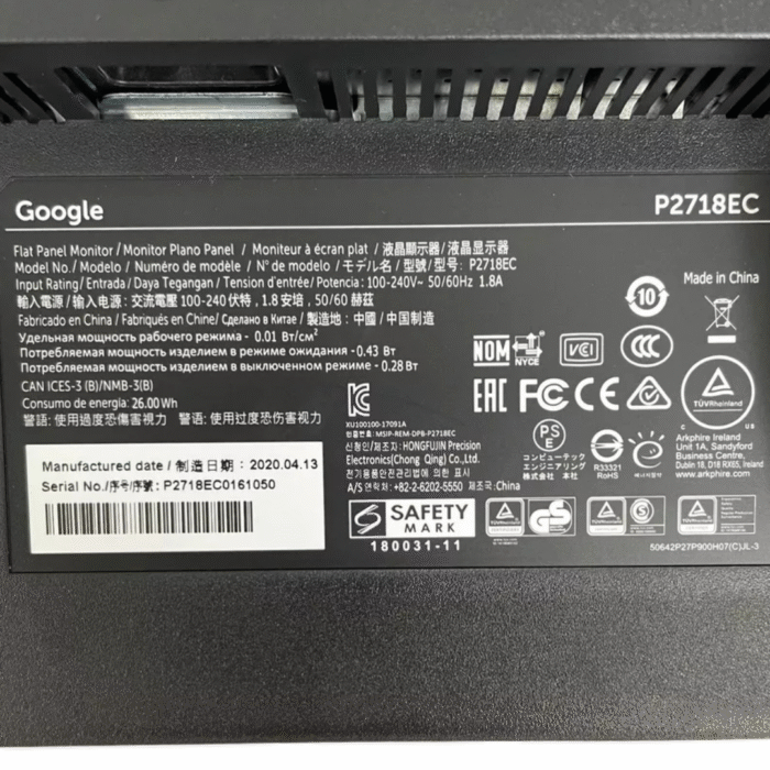 Google P2718EC ( 27 inch) - Image 2